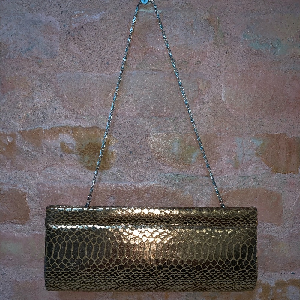 Vintage Metallic Clutch